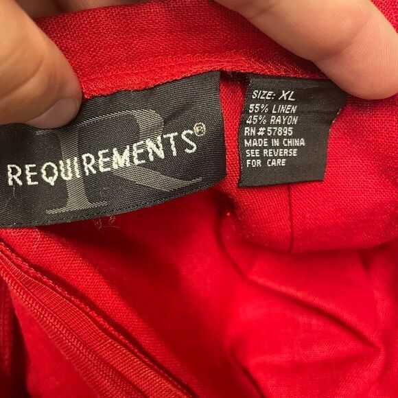 Vintage Linen Embroidered Y2K Linen skirt - Picture 6 of 6